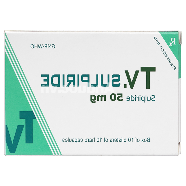 TV. Sulpiride 50mg trị chứng rối loạn tâm thần phân liệt (10 vỉ x 10 viên)