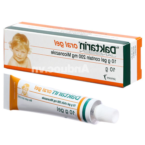 Daktarin Oral Gel trị nhiễm nấm khoang miệng hầu tuýp 10g