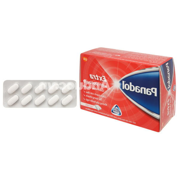 Panadol Extra With Optizorb giảm đau, hạ sốt (12 vỉ x 10 viên)