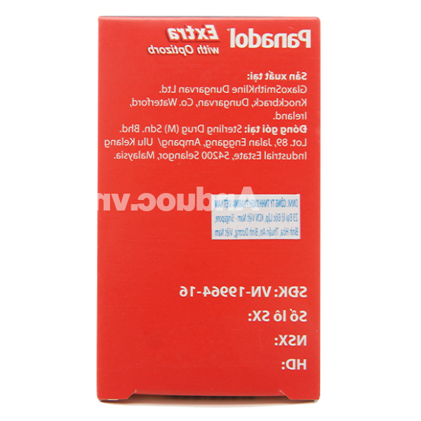 Panadol Extra With Optizorb giảm đau, hạ sốt (12 vỉ x 10 viên)