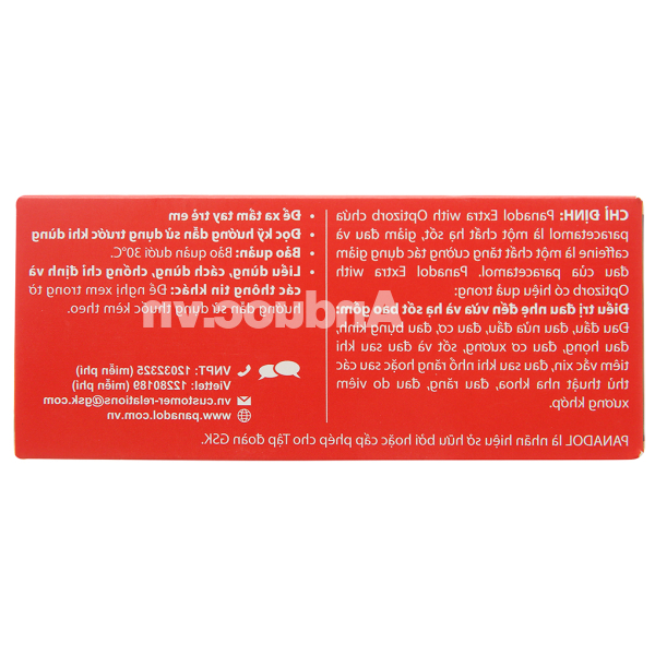 Panadol Extra With Optizorb giảm đau, hạ sốt (12 vỉ x 10 viên)