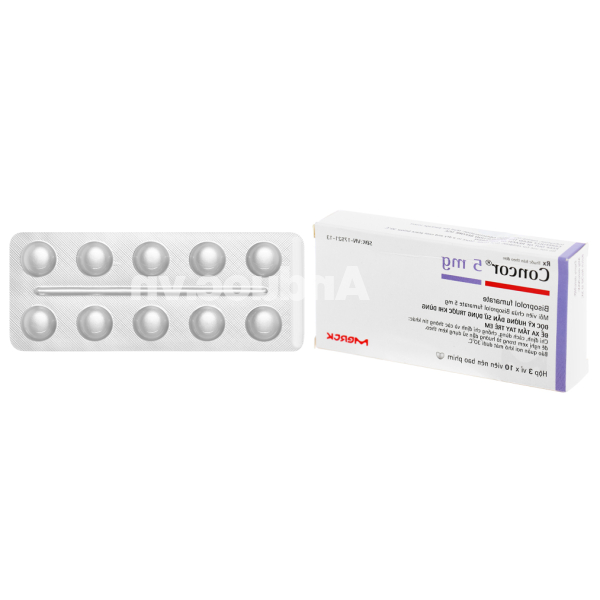 Concor 5mg trị tăng huyết áp, đau thắt ngực, suy tim mãn tính (3 vỉ x 10 viên)