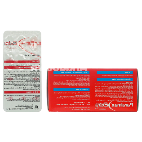 Paralmax Extra giảm đau, hạ sốt (15 vỉ x 12 viên)