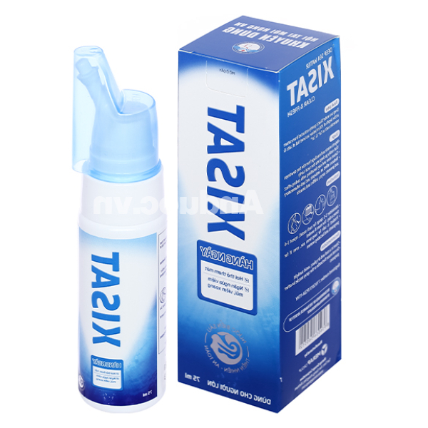 Xịt mũi Xisat Hằng Ngày giúp sát khuẩn, kháng viêm chai 75ml