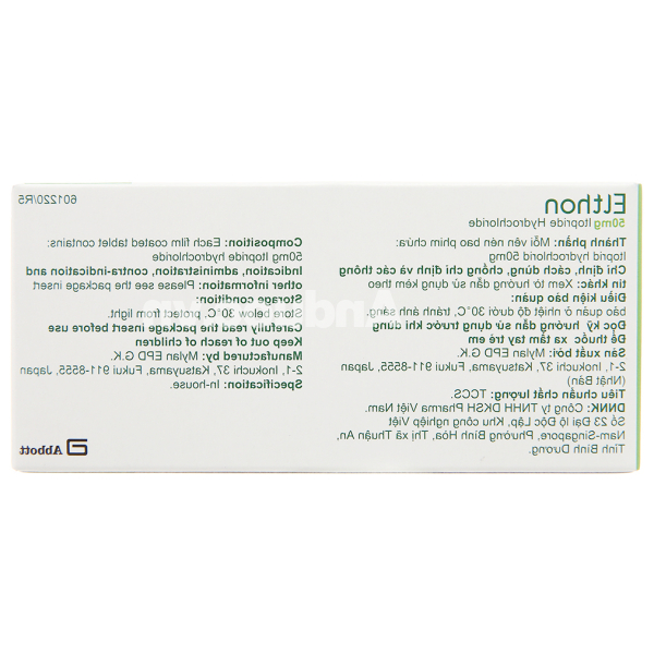 Elthon 50mg trị triệu chứng trong viêm dạ dày mạn (2 vỉ x 10 viên)