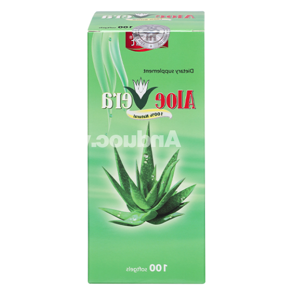 USmart Aloe Vera dưỡng ẩm da, thanh nhiệt, nhuận tràng chai 100 viên
