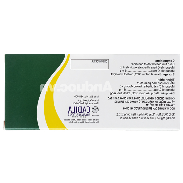 Mozoly 5 trị rối loạn tiêu hóa (3 vỉ x 10 viên)