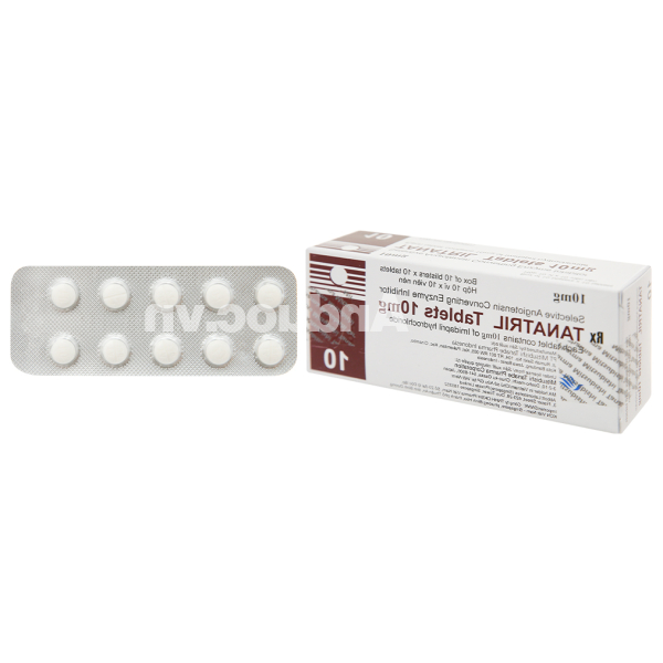 Tanatril Tablets 10mg trị tăng huyết áp (10 vỉ x 10 viên)
