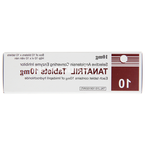Tanatril Tablets 10mg trị tăng huyết áp (10 vỉ x 10 viên)