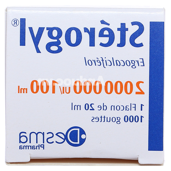Dung dịch uống Stérogyl 2000000UI/100ml phòng và trị thiếu vitamin D chai 20ml