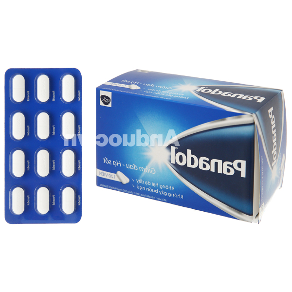 Panadol 500mg giảm đau, hạ sốt (10 vỉ x 12 viên)