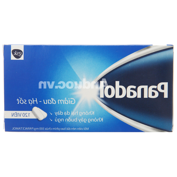 Panadol 500mg giảm đau, hạ sốt (10 vỉ x 12 viên)