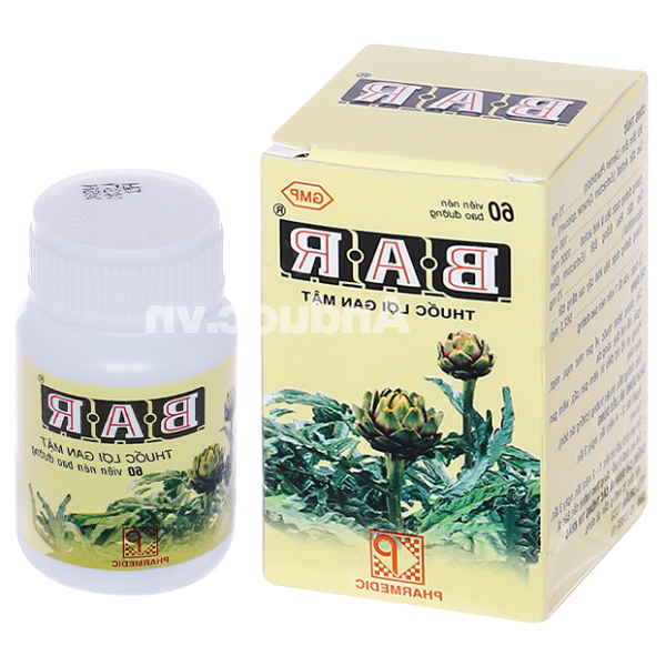 Bar hỗ trợ bệnh lý về gan, nhuận tràng lọ 60 viên