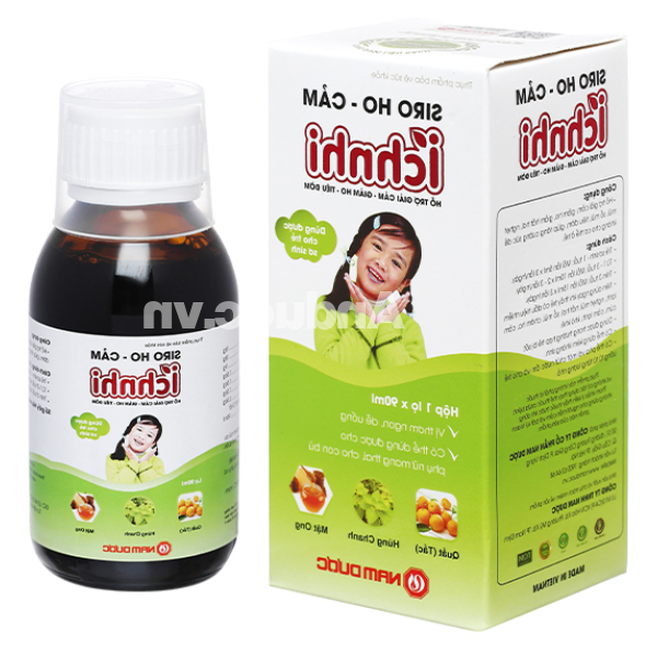Siro Ho-Cảm Ích Nhi hỗ trợ giảm ho, tăng đề kháng chai 90ml
