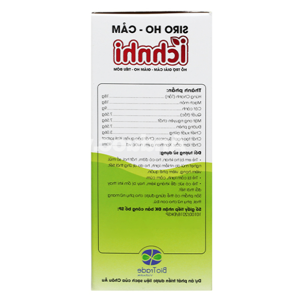 Siro Ho-Cảm Ích Nhi hỗ trợ giảm ho, tăng đề kháng chai 90ml