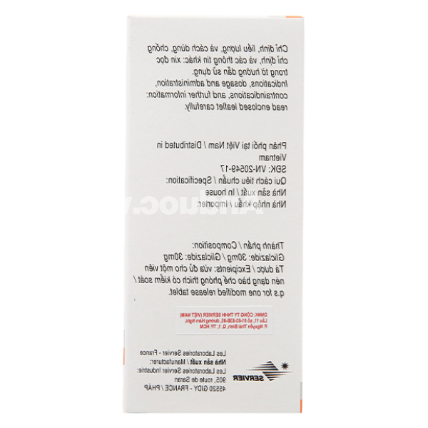 Diamicron MR 30mg trị đái tháo đường tuýp 2 (2 vỉ x 30 viên)