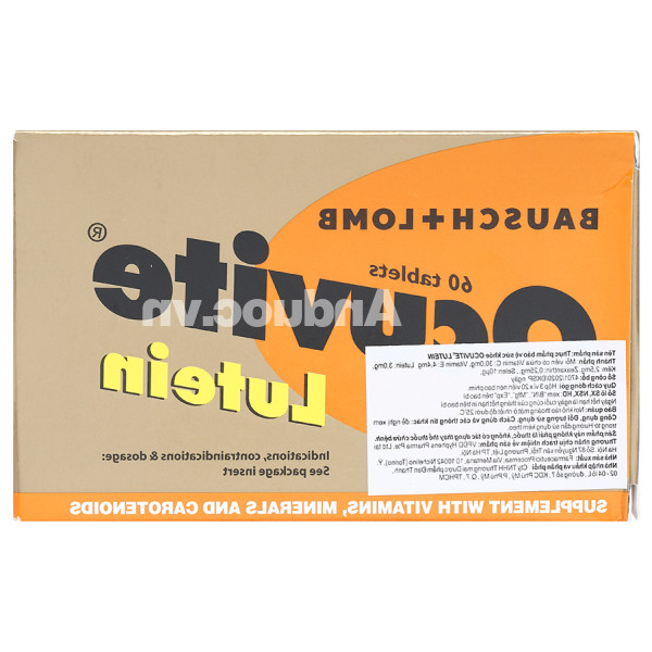 Ocuvite Lutein bổ mắt, ngừa thoái hóa hoàng điểm hộp 60 viên