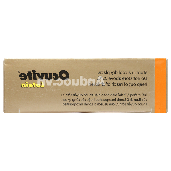 Ocuvite Lutein bổ mắt, ngừa thoái hóa hoàng điểm hộp 60 viên