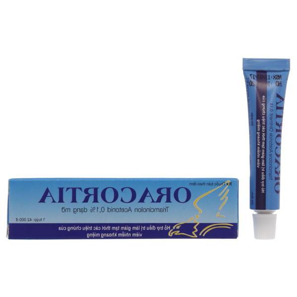 Thuốc mỡ Oracortia 0.1g trị viêm nhiễm khoang miệng tuýp 5g