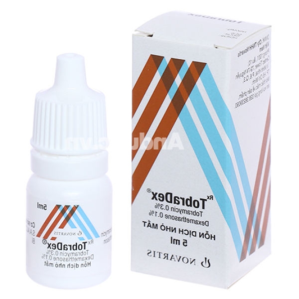 Hỗn dịch nhỏ mắt TobraDex trị viêm mắt có đáp ứng với corticoid chai 5ml