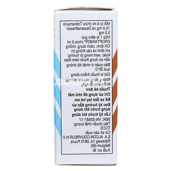 Hỗn dịch nhỏ mắt TobraDex trị viêm mắt có đáp ứng với corticoid chai 5ml