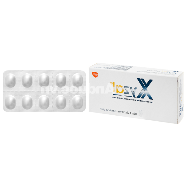 Xyzal 5mg trị viêm mũi dị ứng, mề đay (1 vỉ x 10 viên)
