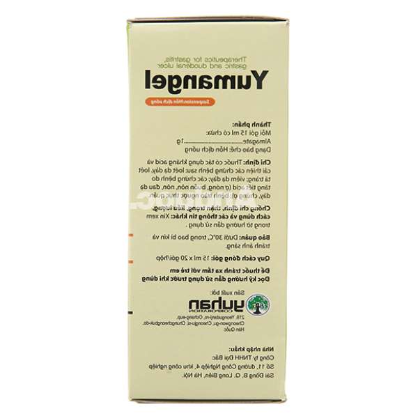 Hỗn dịch uống Yumangel 1g trị trào ngược dạ dày, thực quản (20 gói x 15ml)