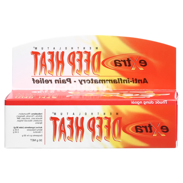 Kem bôi Deep Heat Extra giảm đau, kháng viêm xương khớp tuýp 30g