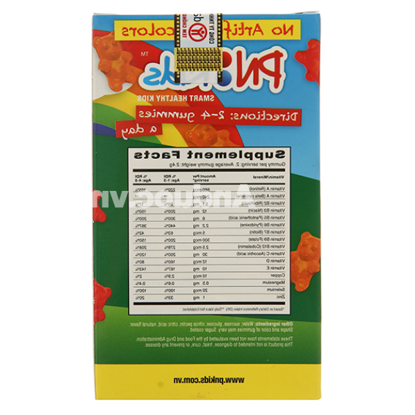 Kẹo dẻo PN Kids Multi Vitamin + Minerals bổ sung vitamin cho bé trai hộp 30 viên