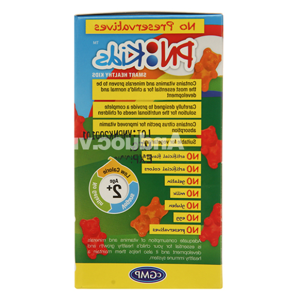 Kẹo dẻo PN Kids Multi Vitamin + Minerals bổ sung vitamin cho bé trai hộp 30 viên