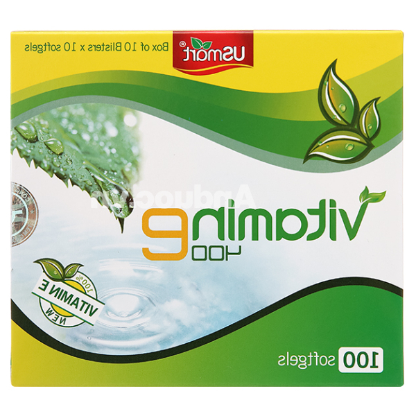 USmart Vitamin E 400 hạn chế lão hóa, làm đẹp da hộp 100 viên