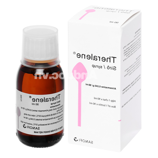 Siro Theralene trị chứng mất ngủ và dị ứng chai 90ml