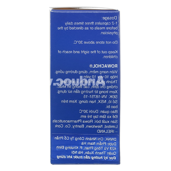 Rowachol trị sỏi đường mật (10 vỉ x 10 viên)