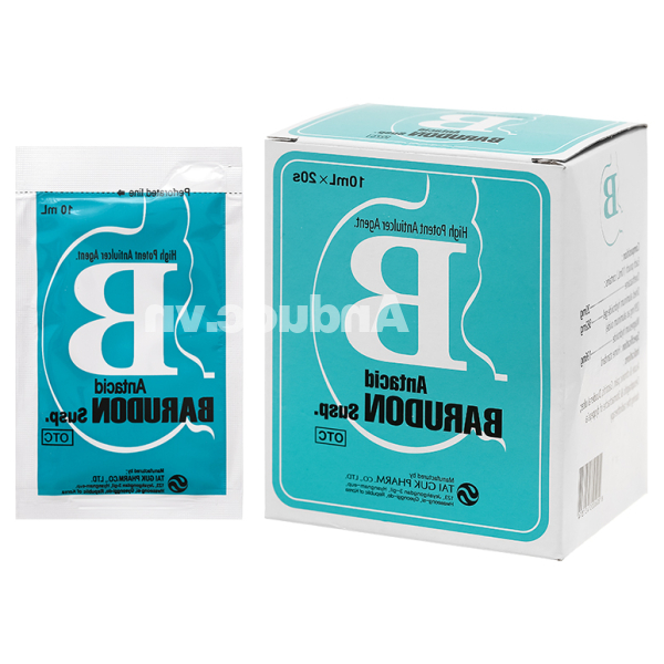 Hỗn dịch uống Barudon Susp giảm đau nhanh trong viêm dạ dày (20 gói x 10ml)