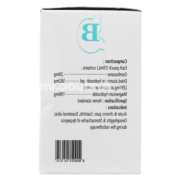 Hỗn dịch uống Barudon Susp giảm đau nhanh trong viêm dạ dày (20 gói x 10ml)