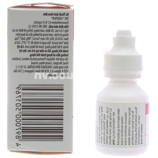 Hỗn dịch nhỏ mắt FML Liquifilm 0.1% trị viêm mí mắt, viêm giác mạc lọ 5ml