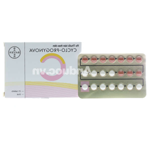 Cyclo - Progynova trị thiếu estrogen do mãn kinh (1 vỉ x 21 viên)