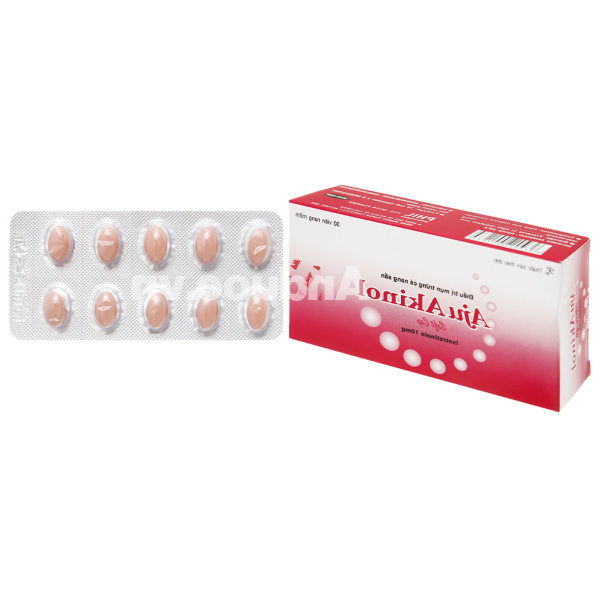 Aju Akinol 10mg trị mụn trứng cá (3 vỉ x 10 viên)