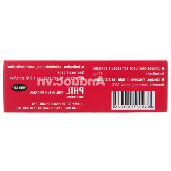 Aju Akinol 10mg trị mụn trứng cá (3 vỉ x 10 viên)