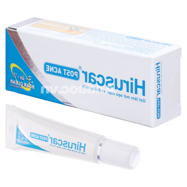 Gel Hiruscar Post Acne làm mờ sẹo mụn & thâm mụn tuýp 10g