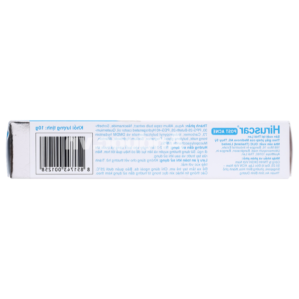 Gel Hiruscar Post Acne làm mờ sẹo mụn & thâm mụn tuýp 10g