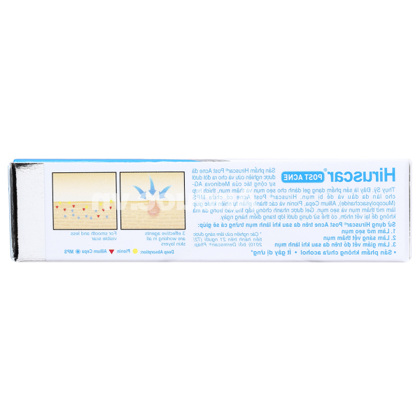Gel Hiruscar Post Acne làm mờ sẹo mụn & thâm mụn tuýp 10g