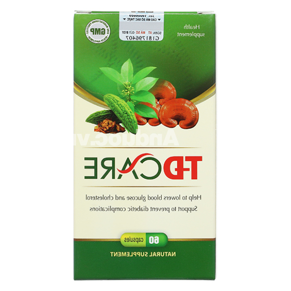TĐ Care giúp hạ đường huyết và cholesterol chai 60 viên