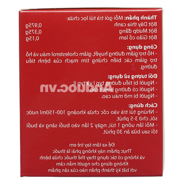 Trà Diabetna giúp ổn định đường huyết hộp 25 gói x 1.5g