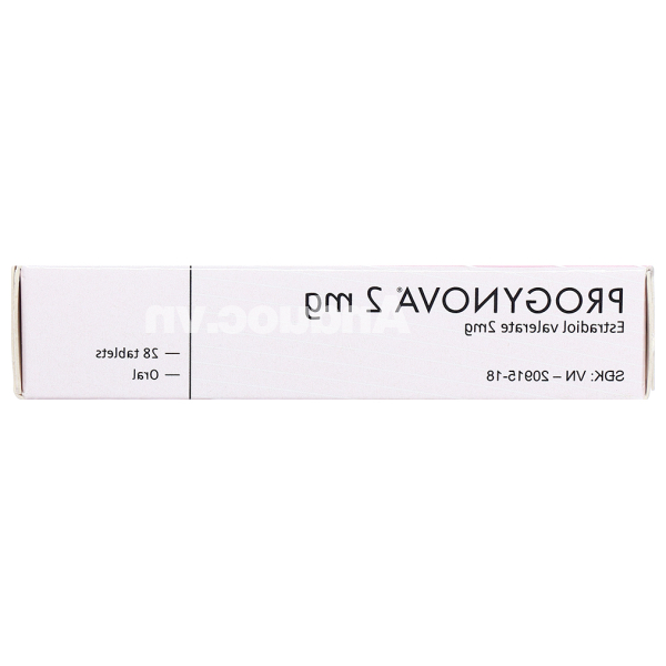 Progynova 2mg trị thiếu estrogen do mãn kinh (1 vỉ x 28 viên)