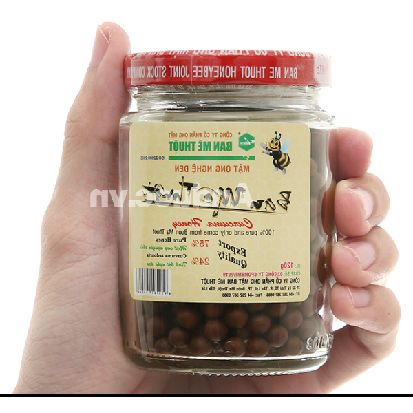 Viên mật ong nghệ đen Ban Mê Thuột hũ 120g