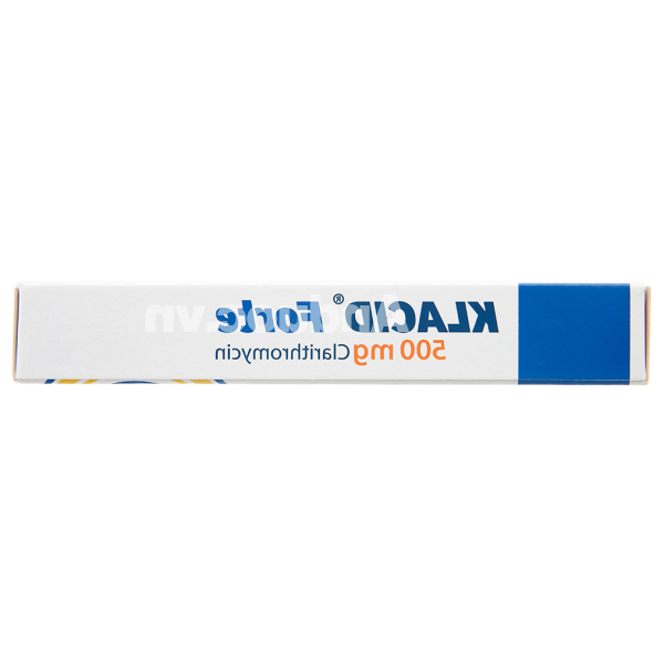Klacid Forte 500mg trị nhiễm khuẩn đường hô hấp trên và dưới (1 vỉ x 14 viên)