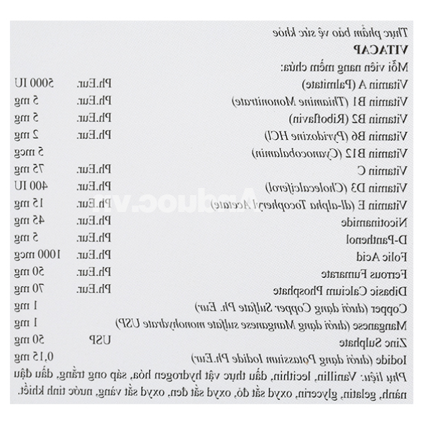 Vitacap bổ sung vitamin và khoáng chất hộp 50 viên