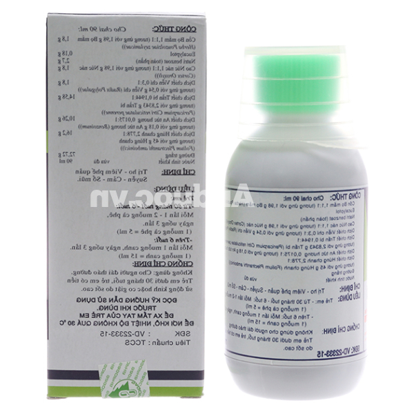 Siro Pectol-E trị ho, viêm phế quản chai 90ml