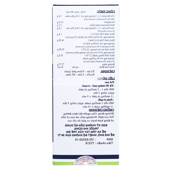 Siro Pectol-E trị ho, viêm phế quản chai 90ml